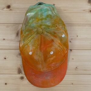 Handmade Vibrant Tie-Dye Adjustable Baseball Cap One of A Kind Street Style
